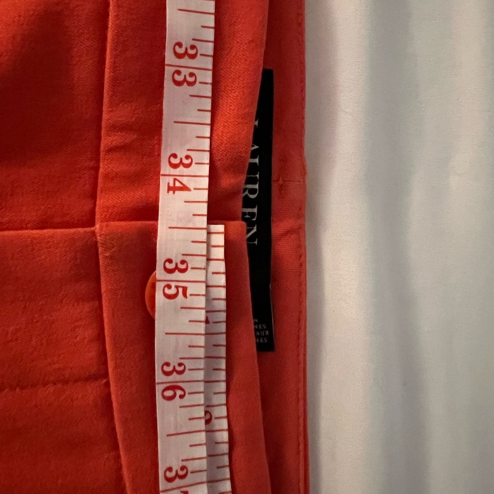Ralph Lauren Women's Shorts Bi-stretch Twill Cotton Blend Orange US Size 2P NEW - Picture 11 of 13